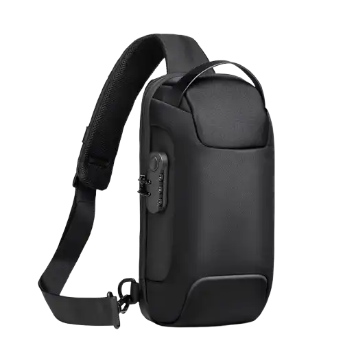 Waterproof USB Anti-theft Bag, Color: Black