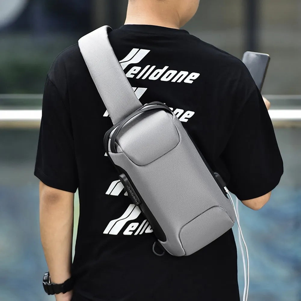 Waterproof USB Anti-theft Bag, From the back