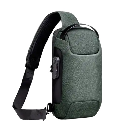 Waterproof USB Anti-theft Bag, Color: Army green