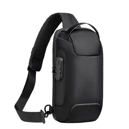 Waterproof USB Anti-theft Bag, Color: Black