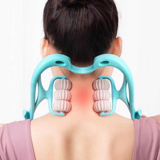 Manual Neck Massager with Rollers - Easelyf